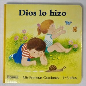 'Dios lo hizo' Children's Book Mis primeras oraciones great for toddlers!